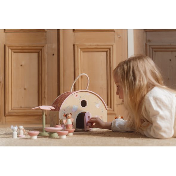 LITTLE DUTCH DOMEČEK PRO VÍLY DŘEVĚNÝ PŘENOSNÝ FAIRY GARDEN - DOMEČKY A FIGURKY - PRO DĚTI