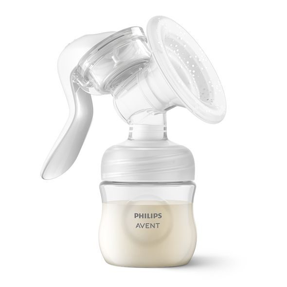 PHILIPS AVENT ODSÁVAČKA MATEŘ. MLÉKA MANUÁLNÍ + PRSNÍ VLOŽKY JEDNORÁZOVÉ 60 KS - ODSÁVAČKY MATEŘSKÉHO MLÉKA - KRMENÍ