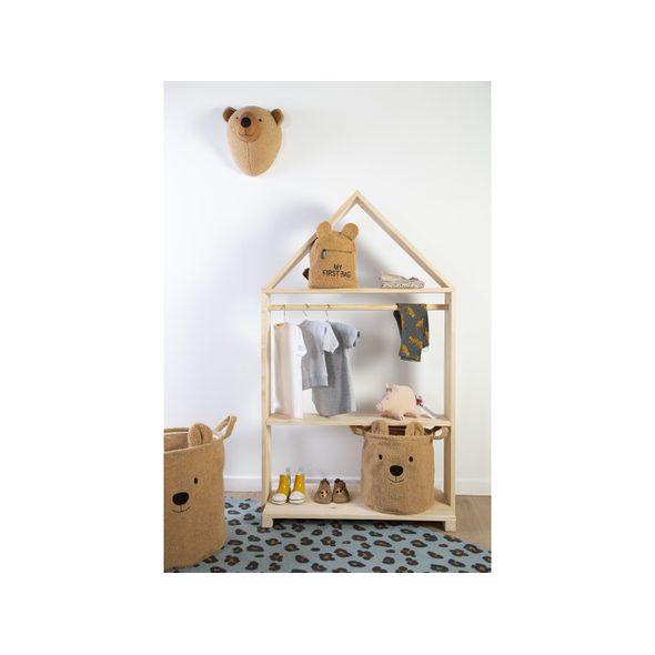 CHILDHOME KOŠ NA HRAČKY TEDDY 40X40X40 CM - BOXY NA HRAČKY - SPINKÁNÍ