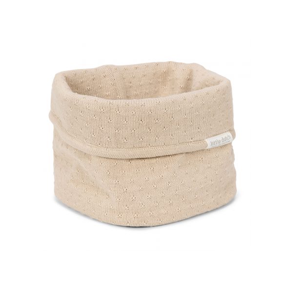 LITTLE DUTCH KOŠÍK PLETENÝ MALÝ PURE SOFT BEIGE - DEKORACE A POLIČKY - SPINKÁNÍ