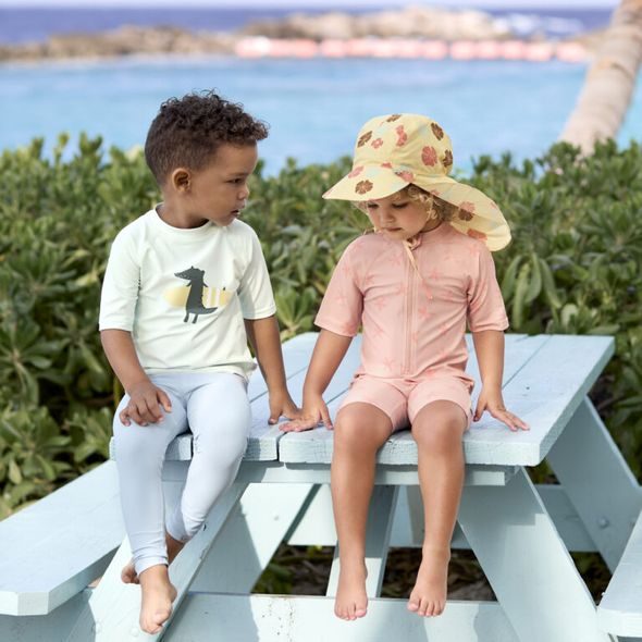 LÄSSIG SPLASH SHORT SLEEVE RASHGUARD CROCODILE SEA FOAM 19-24 MO. - TRIČKA KRÁTKÝ / DLOUHÝ RUKÁV - PRO DĚTI