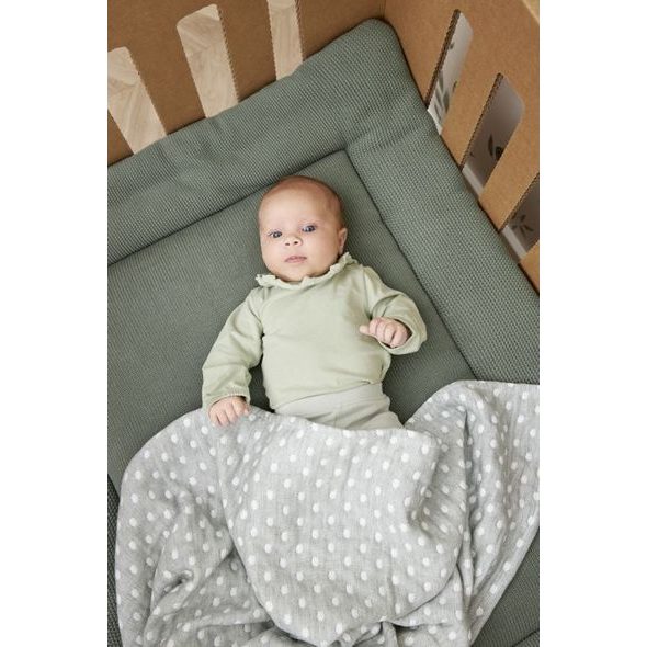 MEYCO DEKA LITTLE DOTS - FOREST GREEN - DĚTSKÉ DEKY PRO MIMINKA - SPINKÁNÍ