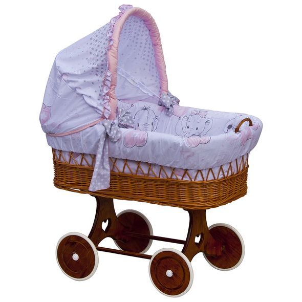 SCARLETT BOUDIČKA K PROUTĚNÉMU KOŠI GUSTO RŮŽOVÁ - KOŠÍKY A KOLÉBKY - SPINKÁNÍ