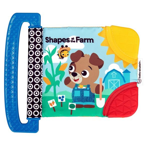 BABY EINSTEIN KNÍŽKA MĚKKÁ S KOUSÁTKY A TEXTURAMI SHAPES AT THE FARM™, 0M+ - KNÍŽKY PRO NEJMENŠÍ - PRO DĚTI