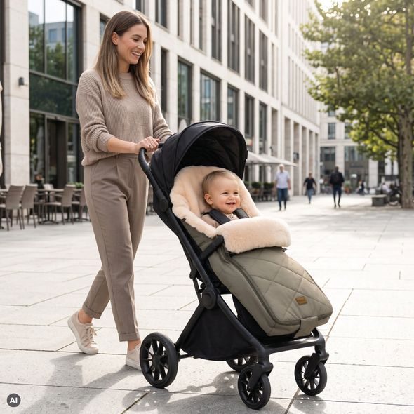 FILLIKID FUSAK ZIMNÍ VEGAN COMFORT OLIVE - FUSAKY DO KOČÁRKU - KOČÁRKY A PŘÍSLUŠENSTVÍ