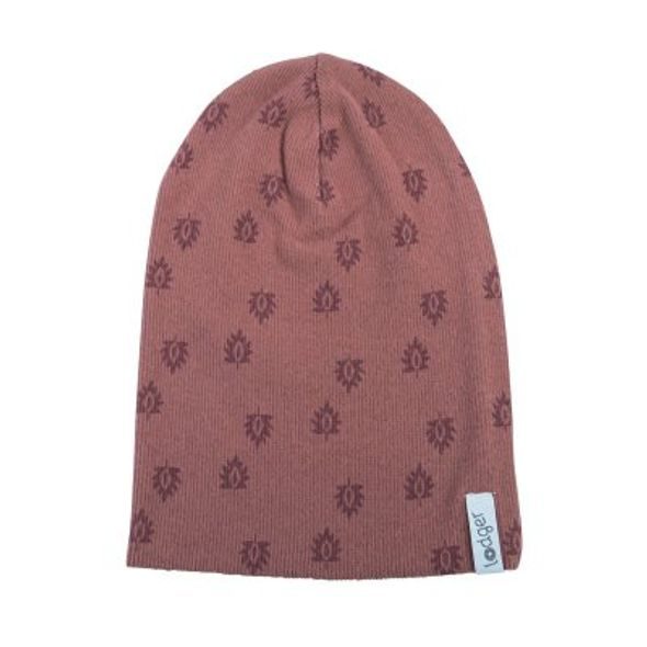 LODGER BEANIE PRINT RIB ROSEWOOD 1 - 2 ROKY - ČEPIČKY A KLOBOUČKY - PRO DĚTI