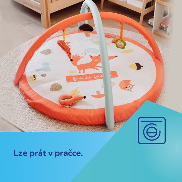 CANPOL BABIES EDUKATIVNÍ HRACÍ DEKA FOX - HRACÍ DEKY - PRO DĚTI