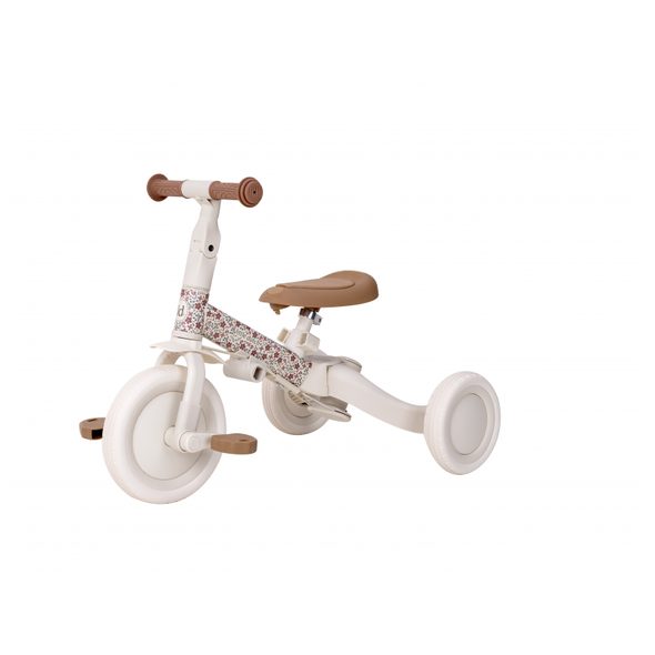 LITTLE DUTCH TŘÍKOLKA 4V1 OFF WHITE - TŘÍKOLKY ŠLAPACÍ - NOŠENÍ & SPORT