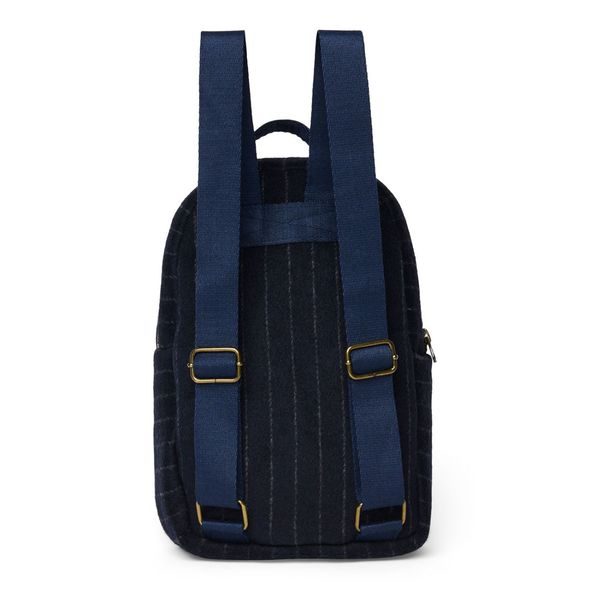 STUDIO NOOS FLANNEL CHALKSTRIPE MINI BACKPACK - BATŮŽEK DARK BLUE - BATOHY A TAŠKY - PRO DĚTI
