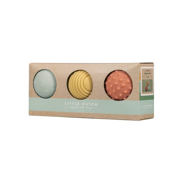 LITTLE DUTCH SENZORICKÉ MÍČKY 3 KS FARMA - SENZORICKÉ HRAČKY - PRO DĚTI