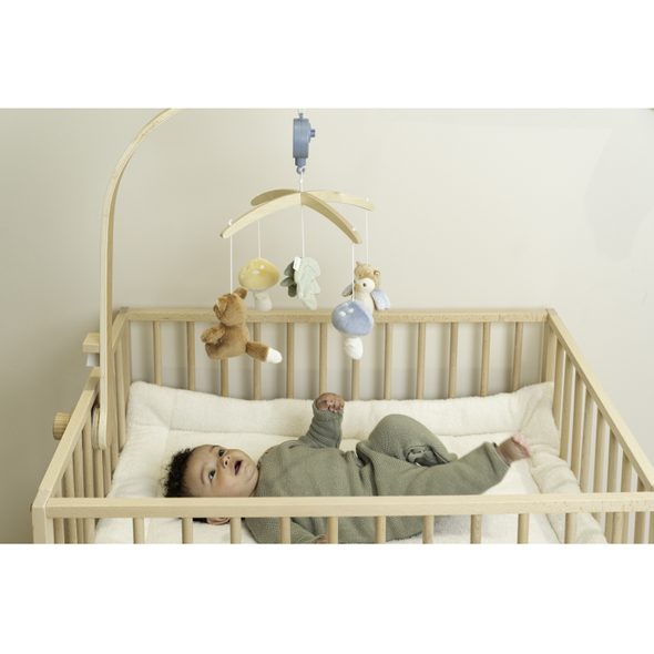 LITTLE DUTCH HUDEBNÍ KOLOTOČ DŘEVĚNÝ FOREST FRIENDS - KOLOTOČE NA POSTÝLKU - PRO DĚTI