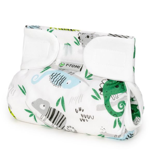 T-TOMI ORTOPEDICKÉ ABDUKČNÍ KALHOTKY PLUS - SUCHÝ ZIP CHAMELEON (5-9KG) - PLENKOVÉ KALHOTKY - PŘEBALOVÁNÍ