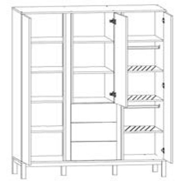 FAKTUM LOOP WHITE SKŘÍŇ TŘÍDÍLNÁ - SKŘÍNĚ - SPINKÁNÍ
