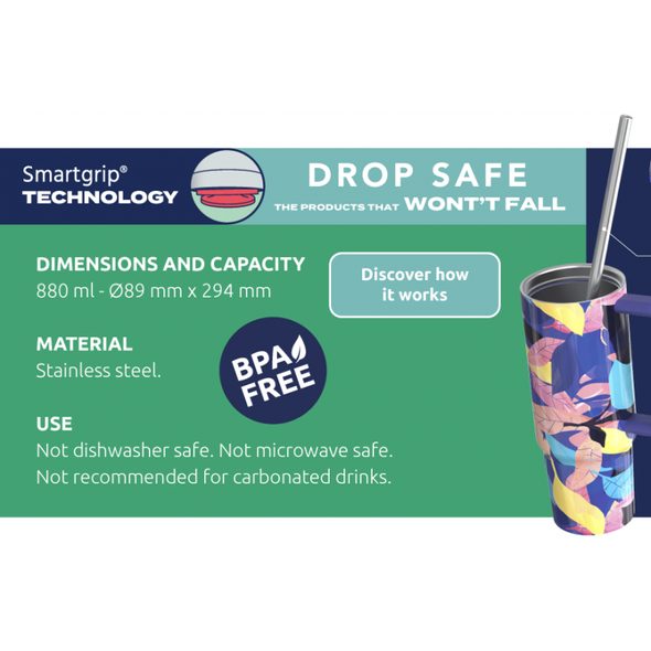 QUOKKA NEREZOVÝ TERMOHRNEK S BRČKEM VIBE OIL PETALS 880 ML - SPORTOVNÍ LAHVE - KRMENÍ