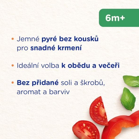 SUNAR PŘÍKRM KUSKUS SE ZELENINOU A KUŘETEM 6M+ 190G - MASO/ZELENINA - KRMENÍ