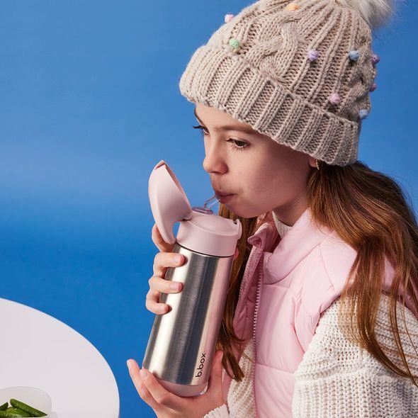 B.BOX TERMOSKA NA PITÍ S BRČKEM 500 ML - BLUSH CRUSH - TERMOOBALY A TERMOSKY - KRMENÍ