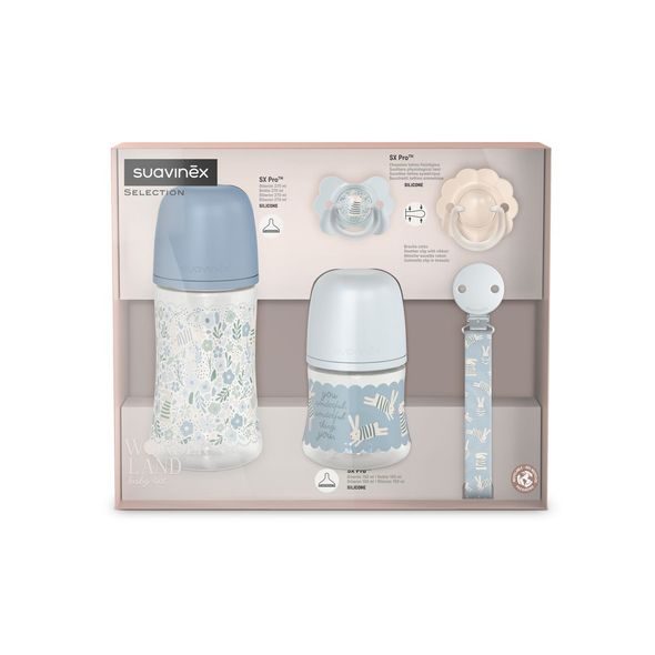 SUAVINEX NOVOROZENECKÝ SET WONDERLAND MODRÝ - VÝHODNÉ SADY - KRMENÍ