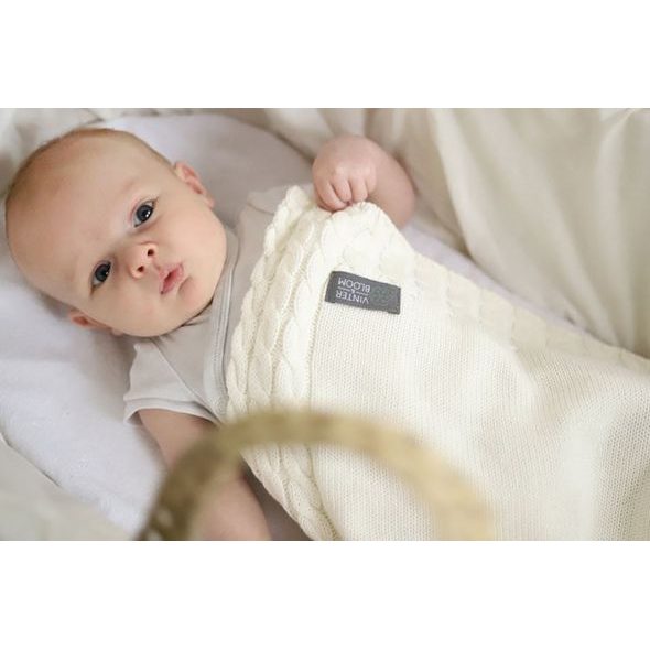 VINTER & BLOOM DEKA JOY ORGANIC WARM WHITE - DĚTSKÉ DEKY PRO MIMINKA - SPINKÁNÍ