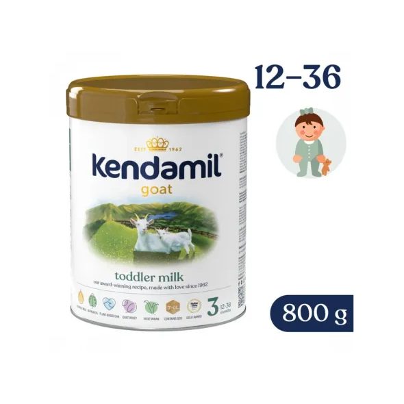 KENDAMIL KOZÍ BATOLECÍ MLÉKO 3 (800G) DHA+ - KOJENECKÁ MLÉKA - KRMENÍ