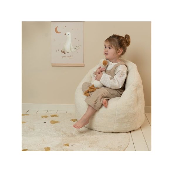 LITTLE DUTCH KŘESLO DĚTSKÉ PLYŠOVÉ SOFT WHITE - LITTLE DUTCH - PRO DĚTI