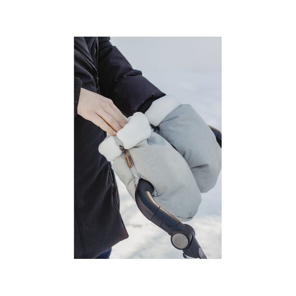 BEABA RUKAVICE NA KOČÁREK GREY - RUKÁVNÍKY NA KOČÁREK - KOČÁRKY A PŘÍSLUŠENSTVÍ