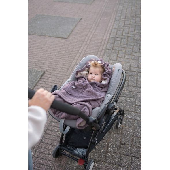 LODGER WRAPPER FOLKLORE FLEECE MAUVE - ZAVINOVAČKY - SPINKÁNÍ