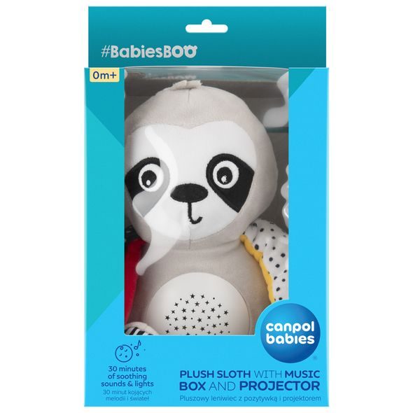 CANPOL BABIES SENZORICKÁ HRAČKA S MELODIEMI A PROJEKTOREM 3V1 BABIESBOO LENOCHOD - SENZORICKÉ HRAČKY - PRO DĚTI
