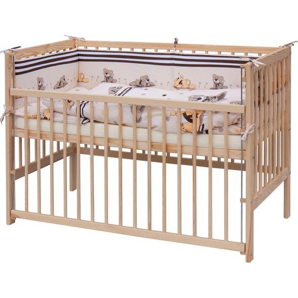 SCARLETT DĚTSKÁ POSTÝLKA S KOMPLETNÍ VÝBAVOU SCARLETT 120X60CM PATRIK BÉŽOVÁ - DŘEVĚNÉ POSTÝLKY - SPINKÁNÍ