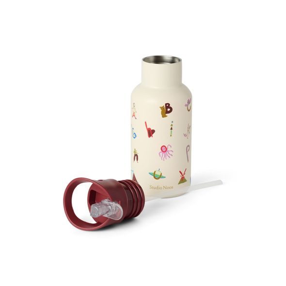 STUDIO NOOS NEREZOVÁ LÁHEV NA NÁPOJ SMALL 350ML L ABECEDA - TERMOOBALY A TERMOSKY - KRMENÍ