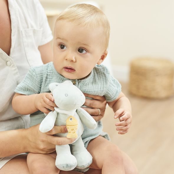 NATTOU KROKODÝL PLYŠOVÝ HUDEBNÍ ROMEO 23 CM ROMEO, JULES & SALLY - HRAČKY SE ZVUKY - PRO DĚTI