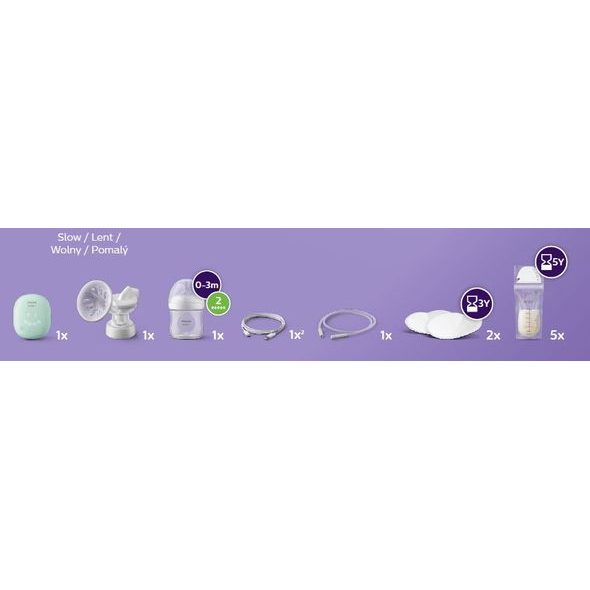 PHILIPS AVENT ODSÁVAČKA MATEŘSKÉHO MLÉKA ELEKTRICKÁ SADA ESSENTIAL SCD323/20 - ODSÁVAČKY MATEŘSKÉHO MLÉKA - KRMENÍ