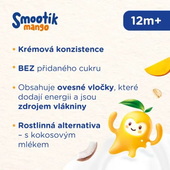 SUNAR SMOOTHÍK DĚTSKÁ KAPSIČKA MANGO 120G - KAPSIČKY - KRMENÍ