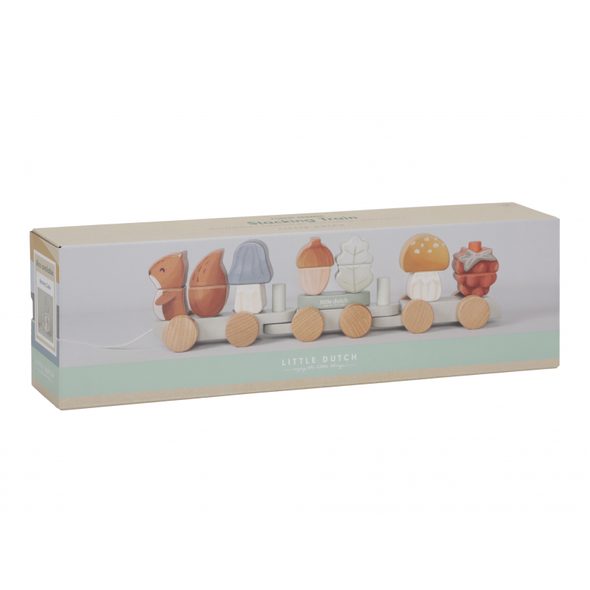 LITTLE DUTCH VLÁČEK DŘEVĚNÝ VEVERKA FOREST FRIENDS - VLÁČKY - PRO DĚTI