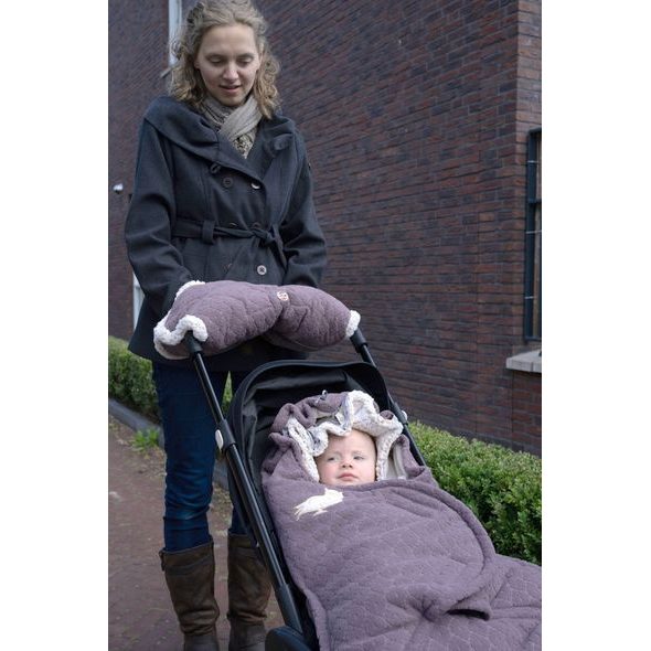 LODGER WARMER FOLKLORE FLEECE MAUVE - RUKÁVNÍKY NA KOČÁREK - KOČÁRKY A PŘÍSLUŠENSTVÍ