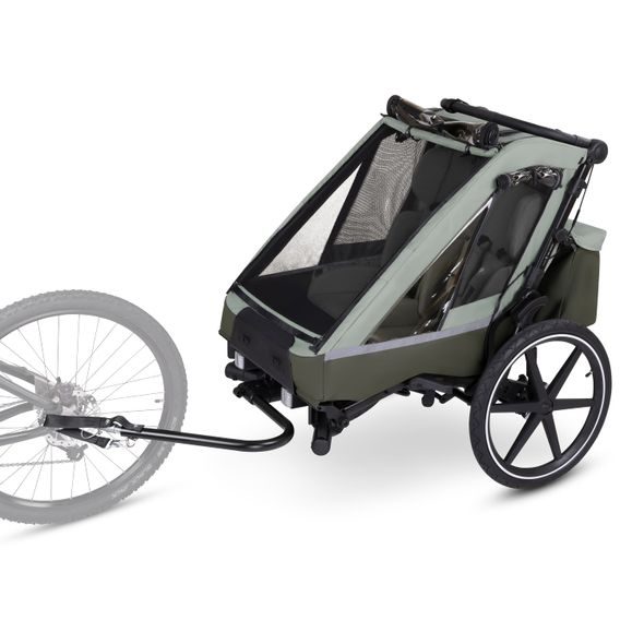 ABC DESIGN BIKE TRAILER TOUR OLIVE - CYKLOSEDAČKY A VOZÍKY ZA KOLO - NOŠENÍ & SPORT