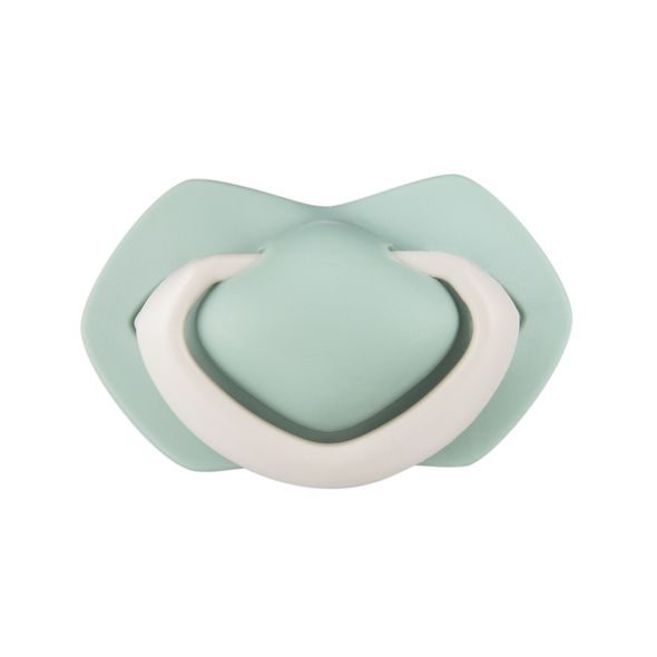 CANPOL BABIES SET SYMETRICKÝCH SILIKONOVÝCH DUDLÍKŮ18M+ PURE COLOR ZELENÝ - ŠIDÍTKA A DOPLŇKY - KRMENÍ