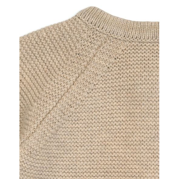 LODGER PLETENÝ SVETŘÍK MERINO BEIGE VEL. 68 - KABÁTKY, MIKINKY - PRO DĚTI