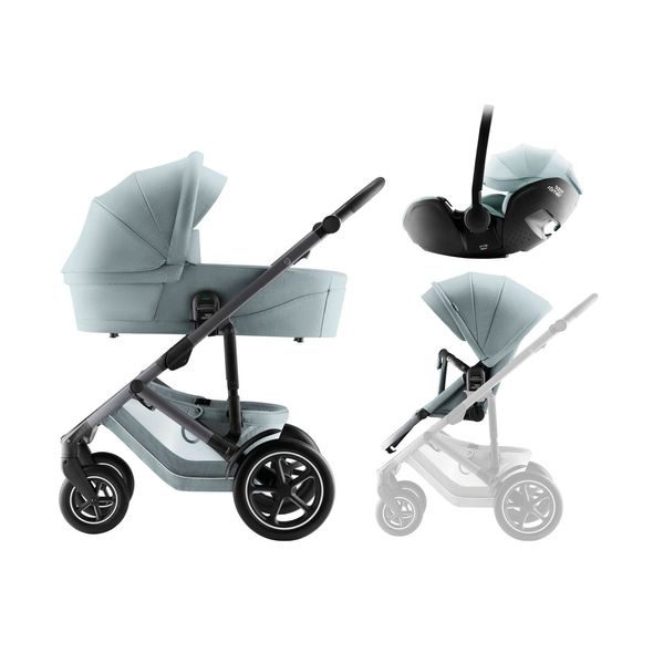 BRITAX-RÖMER SET KOČÁREK SMILE 5Z + HLUBOKÁ KORBA + AUTOSEDAČKA BABY-SAFE PRO STYLE - TROJKOMBINACE - KOČÁRKY A PŘÍSLUŠENSTVÍ