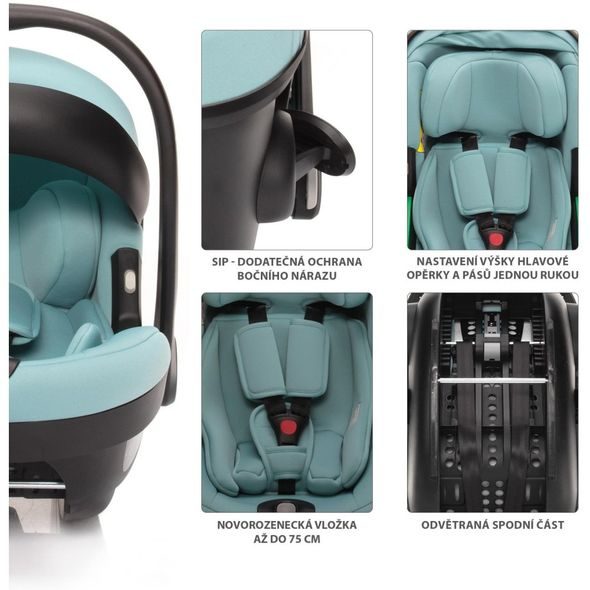 ZOPA SET XM PLUS I-SIZE BUNDLE - AUTOSEDAČKY 0-13KG - AUTOSEDAČKY A PŘÍSLUŠENSTVÍ