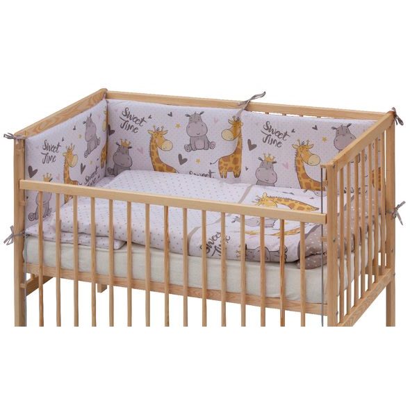 SCARLETT POSTÝLKA 120X60CM S KOMPLETNÍ VÝBAVOU NEBULA BÉŽOVÁ - DŘEVĚNÉ POSTÝLKY - SPINKÁNÍ