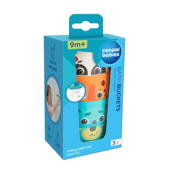 CANPOL BABIES KYBLÍKY DO VODY HELLO LITTLE 3 KS - HRAČKY DO VANY - PRO DĚTI