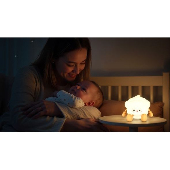 ZOPA SILIKONOVÁ LED NOČNÍ LAMPIČKA VEL. M - NOČNÍ SVĚTLA - SPINKÁNÍ