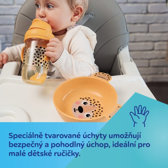 CANPOL BABIES TALÍŘ S UŠIMA BABIESBOO ŽLUTÝ - MISKY, TALÍŘKY A PODLOŽKY - KRMENÍ