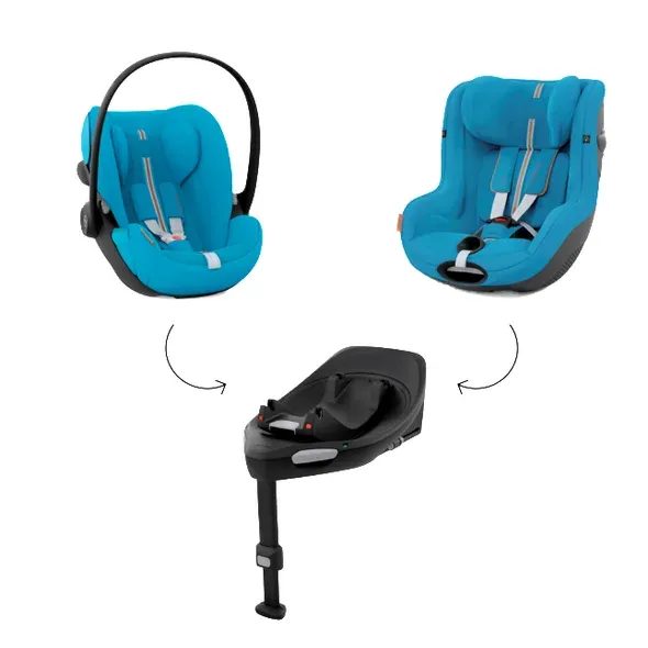 CYBEX SET AUTOSEDAČKY CLOUD G + SIRONA G + BASE G FOG GREY/LAVA GREY - AUTOSEDAČKY 9-18KG - AUTOSEDAČKY A PŘÍSLUŠENSTVÍ