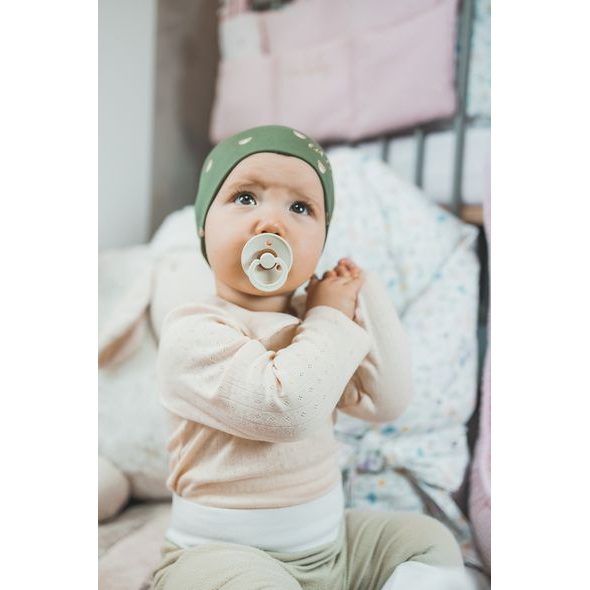 ENIE BABY DĚTSKÁ ČEPICE 1-3M BEARS GREEN - ČEPIČKY A KLOBOUČKY - PRO DĚTI