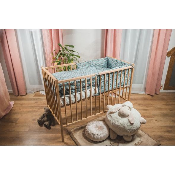 ENIE BABY POVLEČENÍ ESSENTIAL MIKA BLUE ORANGE - POVLEČENÍ DO POSTÝLKY - SPINKÁNÍ