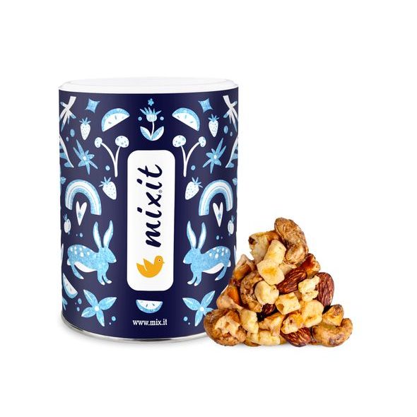 MIXIT CRUNCHY MIX - SÝR, CRUNCHY CORN A OŘÍŠKY S LANÝŽEM - SLANÉ ZOBÁNÍ - PRO MAMINKY