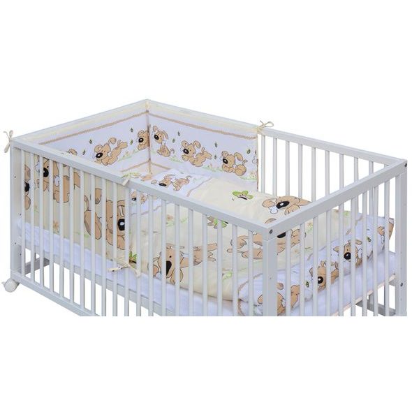 SCARLETT POSTÝLKA 140X70CM S KOMPLETNÍ VÝBAVOU JAPY BÉŽOVÁ - DŘEVĚNÉ POSTÝLKY - SPINKÁNÍ