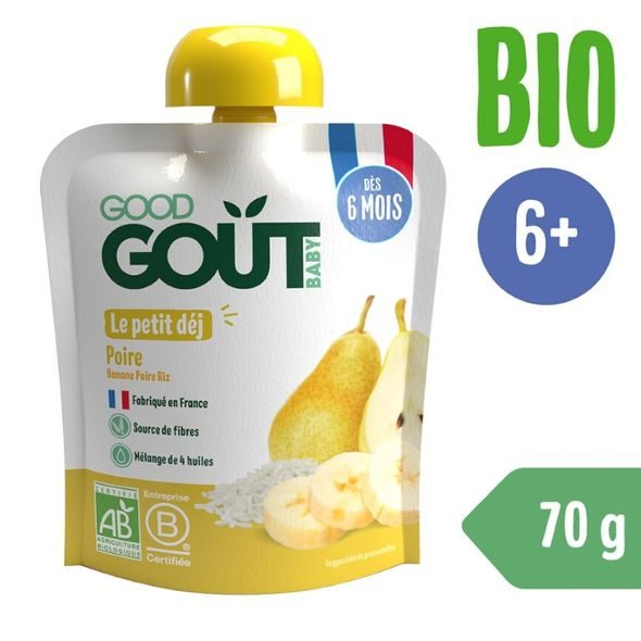 GOOD GOUT BIO HRUŠKOVÁ SNÍDANĚ 70 G - KAPSIČKY - KRMENÍ