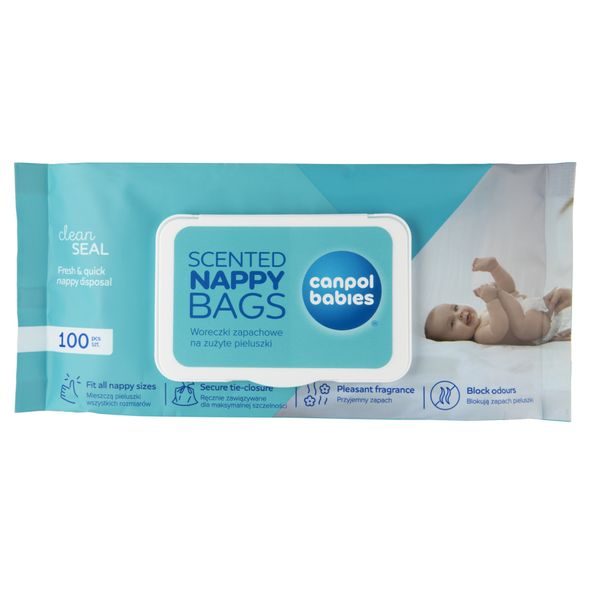 CANPOL BABIES VOŇAVÉ SÁČKY NA PLENY 100KS - SÁČKY NA POUŽITÉ PLENKY - PŘEBALOVÁNÍ